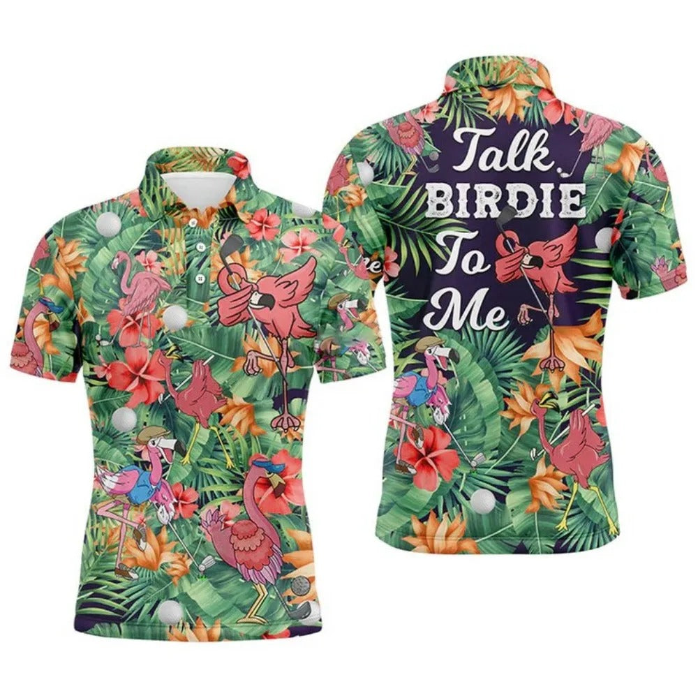Women’s Printed Polo Shirt – Short Sleeve Collared Golf Shirt for Summer, Work, Sports & Casual Wear